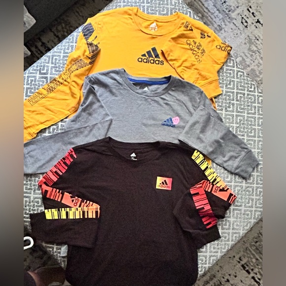 adidas Other - Set of 3 long sleeve youth XL Adidas t-shirts, never before worn